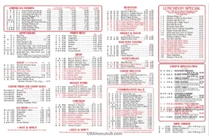 China Star Menu with Prices (2025)