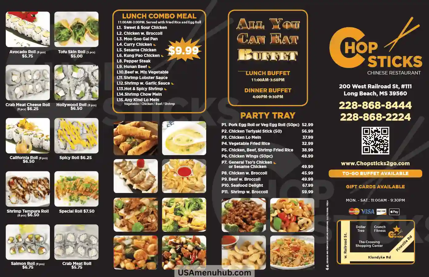 Chopsticks Menu Prices