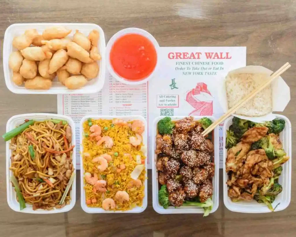 Full Great Wall Chinese Menu