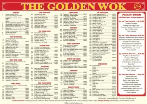 Golden Wok Menu