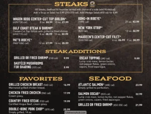 Saltgrass Menu