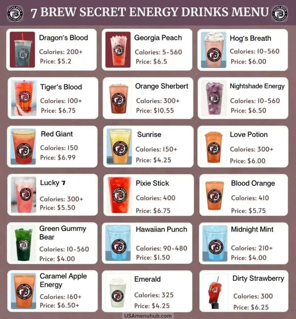 7 brew energy secret menu