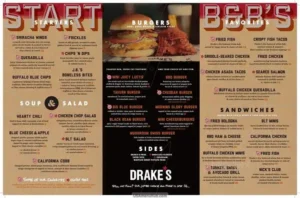 Drakes Menu