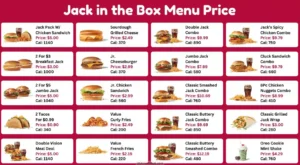 Jack in the Box menu