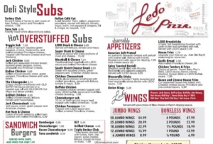 Ledo menu