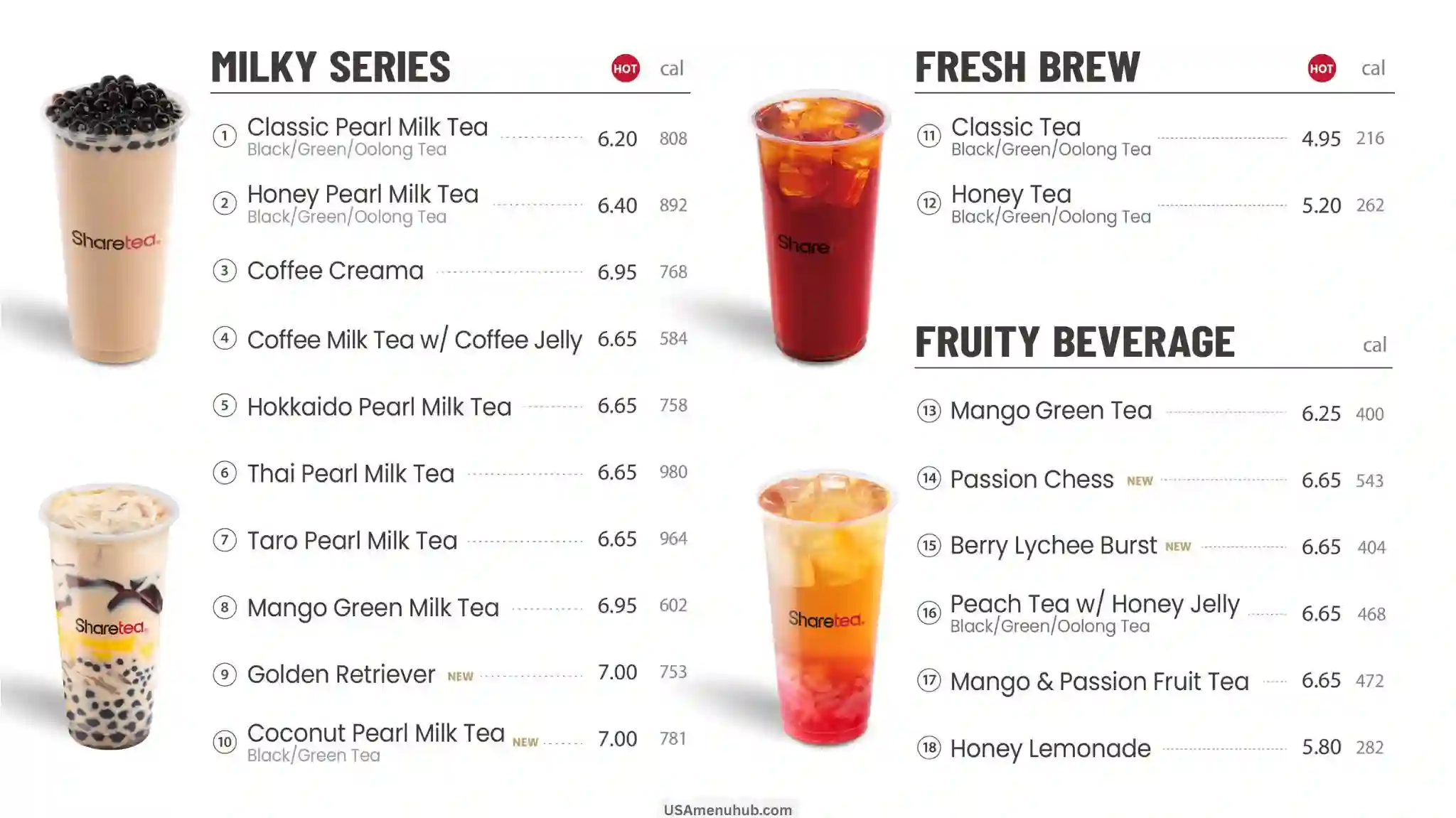 ShareTea menu
