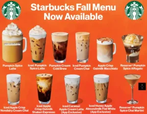Starbucks Fall Menu