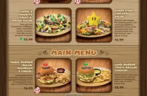 Toadstool Cafe menu