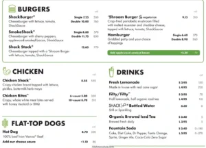 shake shack menu