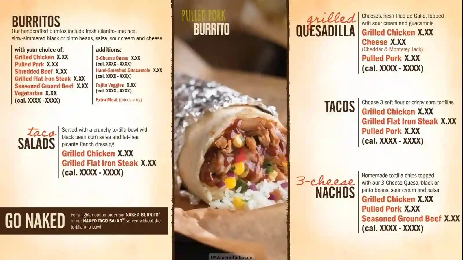 Qdoba menu