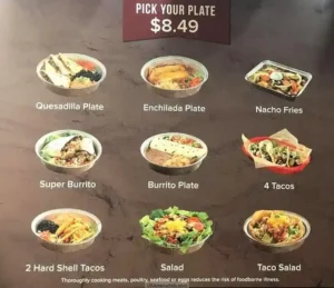 La Hacienda menu