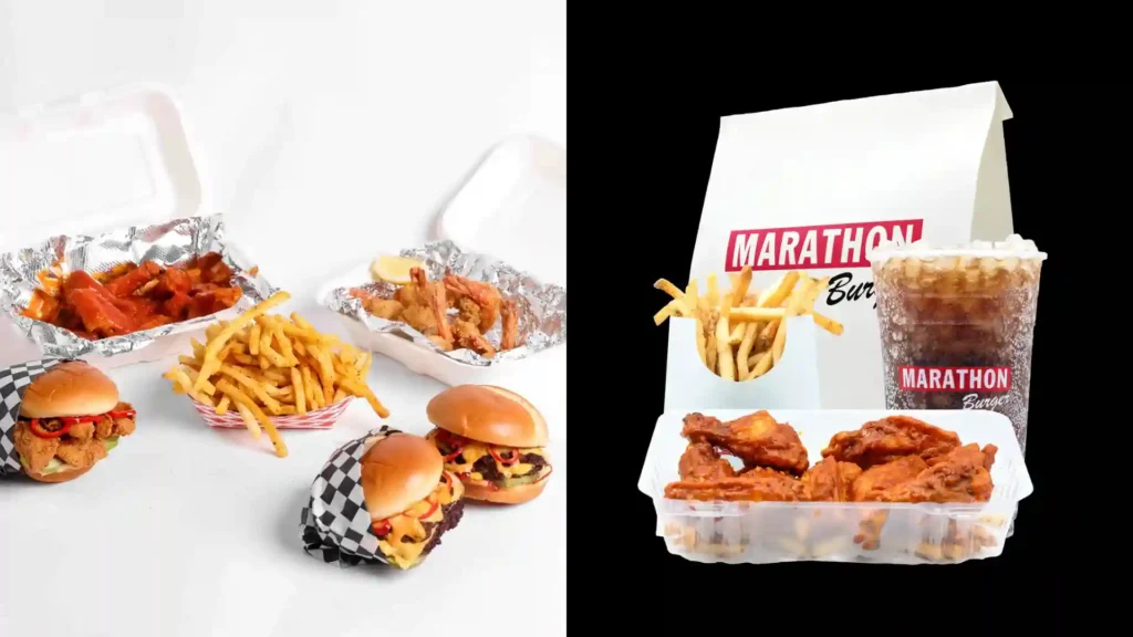 Marathon Burger Menu with Prices
